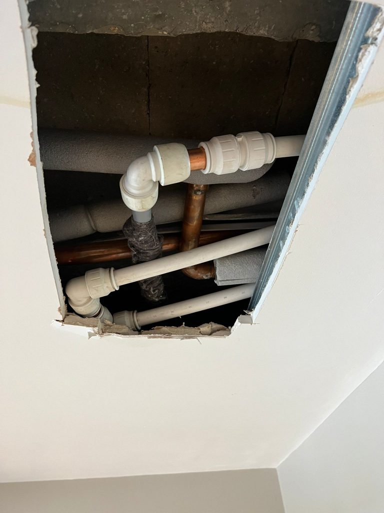 exposing pipe work issues